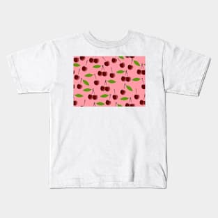 pink cherry cherries Kids T-Shirt